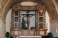 Sennori-Chiesa della Santa Croce: il crocifisso sopra l’altare Sennori-Chiesa della Santa Croce: il crocifisso sopra l’altare