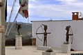 Teti-Lo spazio aperto alla destra del Municipio con le statue Teti-Lo spazio aperto alla destra del Municipio con le statue