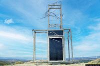 Ulassai-L’opera la cattura dell’ala del vento di Maria Lai Ulassai-L’opera la cattura dell’ala del vento di Maria Lai