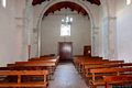 Ardauli: chiesa dei Santi Cosma e Damiano: interno verso il portale di ingresso