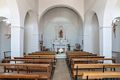 Arzachena-La piccola chiesa di Santa Lucia: interno dopo l&rsquo;ultimo restauro