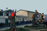 Abbasanta-accensione de Sas Tuvas de Sant’Antoni