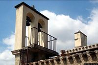 Abbasanta-chiesa campestre di Sant’Agostino: retro del campanile a vela