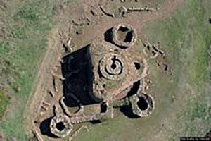 Abbasanta-Veduta del nuraghe Losa dall’alto