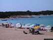 Aglientu: vignola Mare: la spiaggia di rena Bedda verso la pineta e la torre