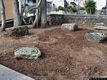 Aidomaggiore-reperti archeologici nel giardino della associanzione Archeo Aido