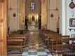 Aidomaggiore: chiesa parrocchiale di Santa Maria delle Palme: interno verso il prebiterio