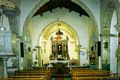 Albagiara: chiesa parrocchiale di San Sebastiano: interno verso il presbiterio