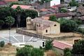 Ales-La chiesa di Santa Maria vista dall’alto