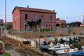 Tortolì-Arbatax: retro della Stazione ferroviaria di Arbatax affacciata sulla Cala genovesi