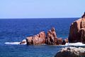 Tortolì-Arbatax-e bellissime rocce rosse affioranti dal mare