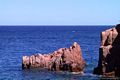 Tortolì-Arbatax-e bellissime rocce rosse affioranti dal mare