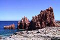 Tortolì-Arbatax: la grande roccia rossa sulla spiaggia