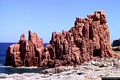 Tortolì-Arbatax: la grande roccia rossa sulla spiaggia