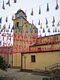 Arbus-Festa di San Sebastiano: chiesa addobbata