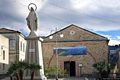 Arbus: la piazza dell’Immacolata con l’ex Monte Granatico