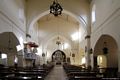 Aritzo-chiesa parrocchiale di San Michele Arcangelo: interno verso il presbiterio