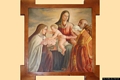 Aritzo-chiesa parrocchiale di San Michele Arcangelo: nella Cappella del Rosario la Vergine Maria tra i Santi