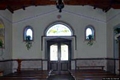 Aritzo-chiesa campestre di Santa Maria della Neve: interno verso il portale di ingresso