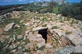 Arzachena: il nuraghe Albucciu: uscita sul terrazzo Arzachena: il nuraghe Albucciu: uscita sul terrazzo