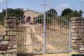 Assolo: chiesa campestre di Santa Lucia: ingresso della chiesa