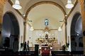 Baressa: chiesa parrocchiale di San Giorgio Martire: interno verso il presbiterio