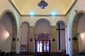 Baressa: chiesa parrocchiale di San Giorgio Martire: interno verso il portale di ingresso