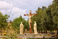 Baressa-Nuova chiesa campestre di Santa Maria de Atzeni: il crocifisso a grandezza naturale nel parco della chiesa