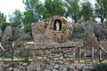 Barrali: la statua di Maria Ausiliatrice sulla sommità del monte Uda Barrali: la statua di Maria Ausiliatrice sulla sommità del monte Uda