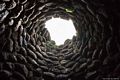 Bauladu: il nuraghe complesso di Santa Barbara: interno