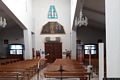 Baunei: chiesa parrocchiale di San Nicola di Bari: interno verdo il portale di ingresso