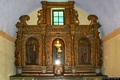 Belvì-chiesa parrocchiale di Sant’Agostino: altare della Madonna del Rosario