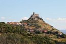 Burgos-resti del Castello del Goceano: veduta del Castello sulla cima della rocca