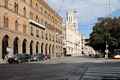 Cagliari: la via Roma a fianco della piazza Giacomo Matteotti