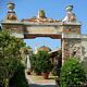 Cagliari-Nella villa Ballero l&rsquo;ingresso verso la cappella di Sant&rsquo;Efisio