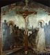 Cagliari-Retablo denominato La Crocifissione di Cristo con la Madonna addolorata e San Giovanni Evangelista