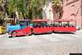 Cagliari-La fermata del Trenino Cagliaritano davanti all&rsquo;ex Museo Archeologico