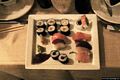 Cagliari: il ristorante Luigi Pomata: il piatto di sushi