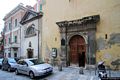 Cagliari: chiesa di Sant’Agostino: il piccolo ingresso in via Baylle