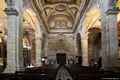 Cagliari-Cattedrale di Santa Maria: interno con veduta verso la porta di ingresso