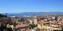 Cagliari: veduta della zona occidentale con la laguna di Santa Gilla