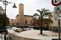Cagliari-La piazza San Domenico con la chiesa