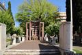 Cagliari-Il parco delle Rimembranze che conduce al Monumento ai Caduti della prima guerra mondiale