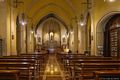 Cagliari-Santuario di Nostra Signora di Bonaria: interno verso il presbiterio