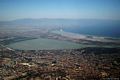 Cagliari-Stagno di Molentargius: veduta dello stagno con le saline