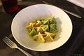 Cagliari-Locanda dei Buoni e Cattivi: ravioli di pasta fresca all’uovo con farcia di brasato di manzo al vino bianco serviti con crema di burro