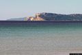 Cagliari: il promontorio di Sant’Elia: veduta di Capo Sant’Elia fotografato dalla spiaggia del Poetto
