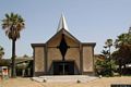Cagliari Poetto: chiesa della Beata Vergine della Salute: facciata