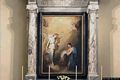 Cagliari-Santuario della Santissima Annunziata: il quadro sopra l’altare maggiore Cagliari-Santuario della Santissima Annunziata: il quadro sopra l’altare maggiore