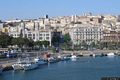 Cagliari-La via Roma con le imbarcazioni nel porto Cagliari-La via Roma con le imbarcazioni nel porto